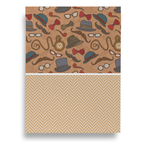 Vintage Hipster Garden Flags - Large - Double Sided - BACK