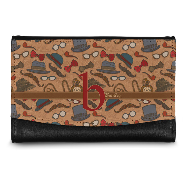 Custom Vintage Hipster Genuine Leather Women's Wallet - Small (Personalized)