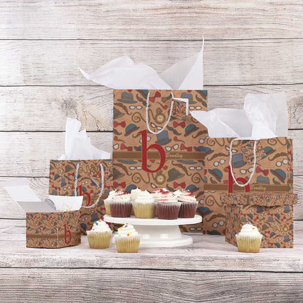 Vintage Hipster Gift Bags - In Context