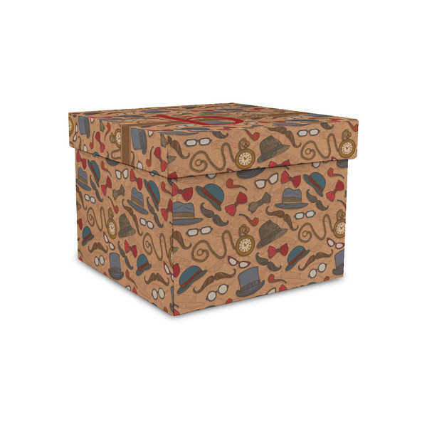 Custom Vintage Hipster Gift Box with Lid - Canvas Wrapped - Small (Personalized)
