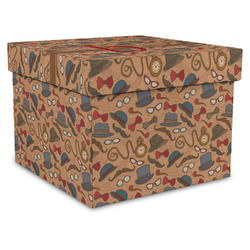 Vintage Hipster Gift Box with Lid - Canvas Wrapped - X-Large (Personalized)