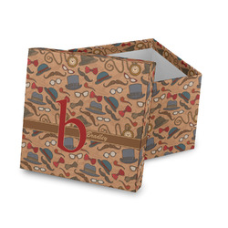 Vintage Hipster Gift Box with Lid - Canvas Wrapped (Personalized)