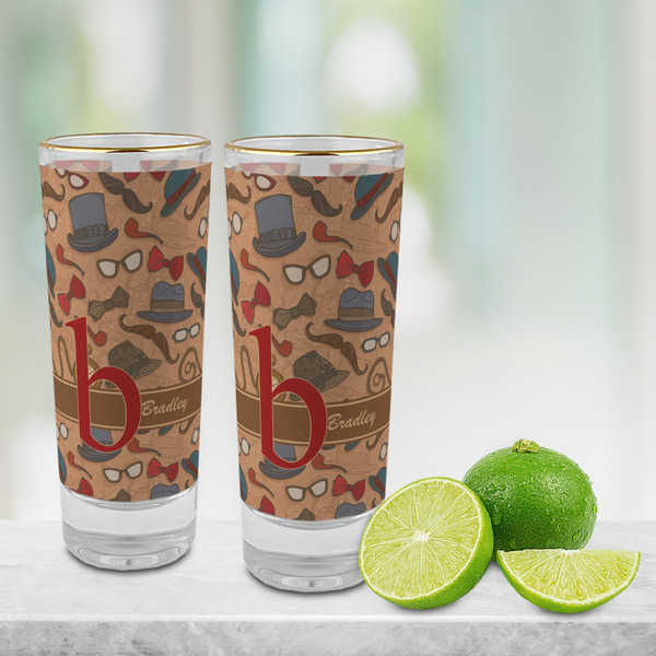 Vintage Hipster Glass Shot Glass - 2 oz - LIFESTYLE