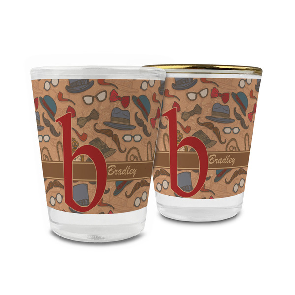 Custom Vintage Hipster Glass Shot Glass - 1.5 oz (Personalized)