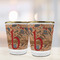 Vintage Hipster Glass Shot Glass - with gold rim - LIFESTYLE