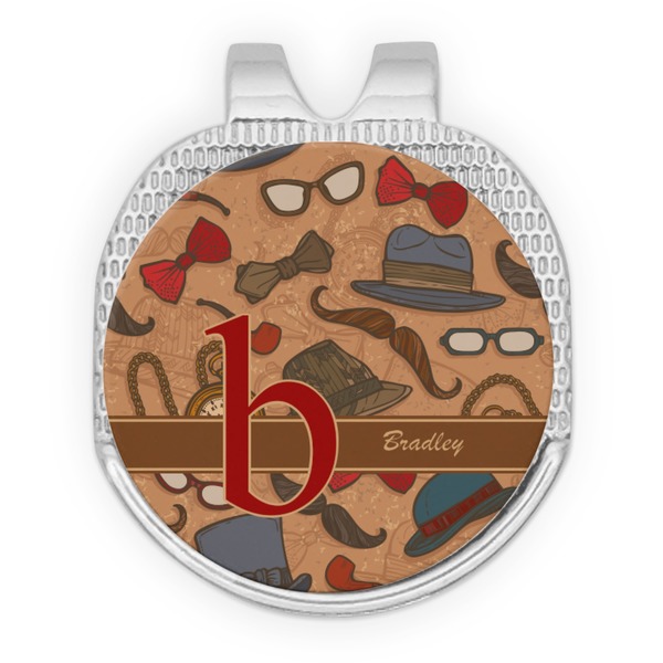 Vintage Hipster Golf Ball Hat Marker Hat Clip