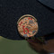 Vintage Hipster Golf Ball Marker Hat Clip - Gold - On Hat