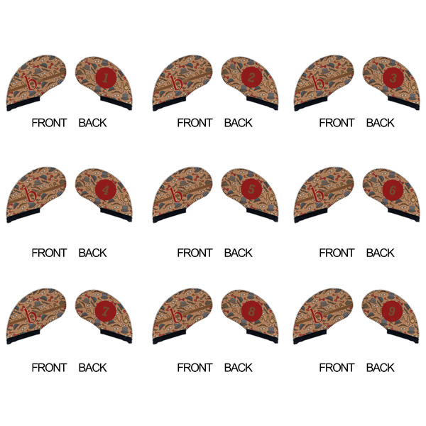 Vintage Hipster Golf Club Covers - APPROVAL (set of 9)