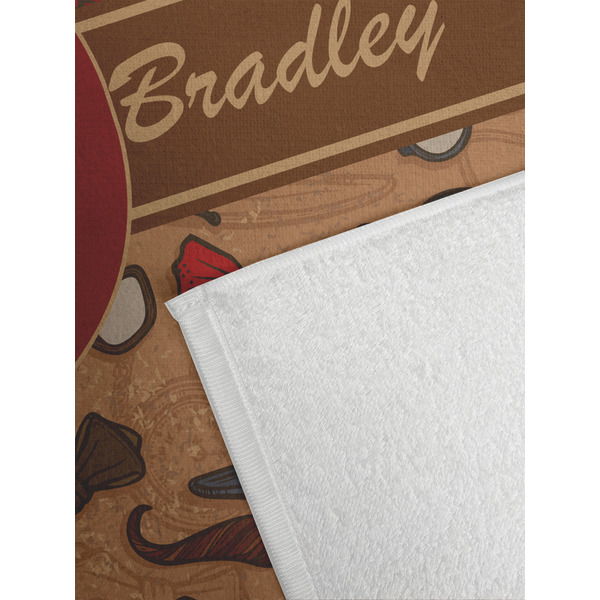 Vintage Hipster Golf Towel - Detail