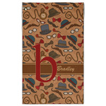 Vintage Hipster Golf Towel - Poly-Cotton Blend w/ Name and Initial