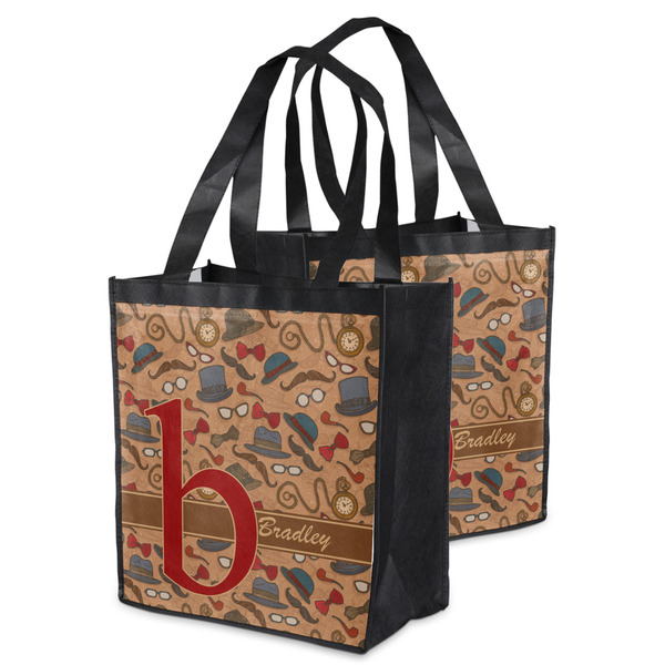 Vintage Hipster Grocery Bag - MAIN