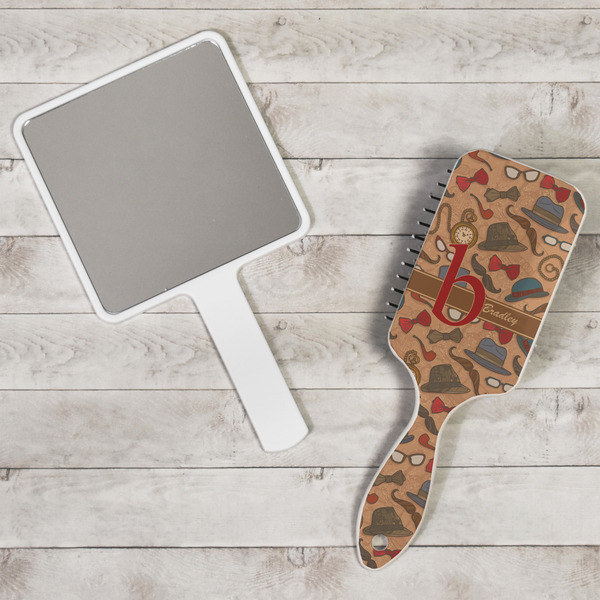 Vintage Hipster Hair Brush - In Context