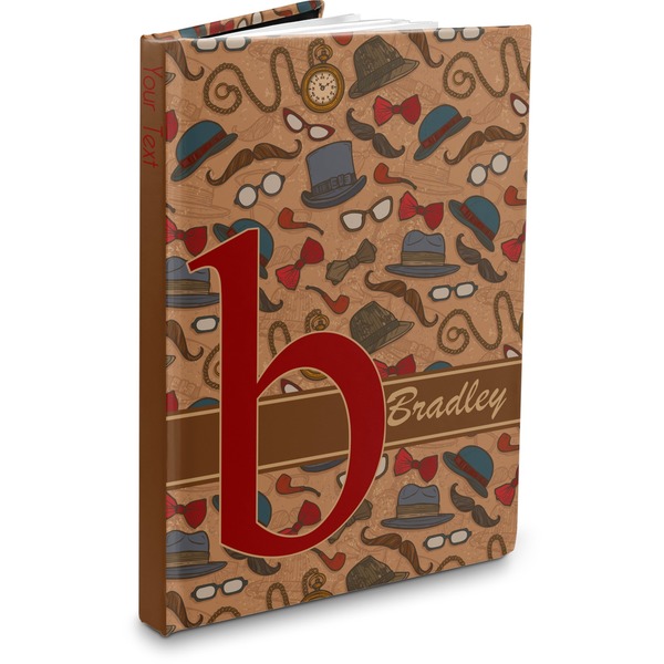 Custom Vintage Hipster Hardbound Journal - 7.25" x 10" (Personalized)