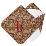 Vintage Hipster Hooded Baby Towel (Personalized)