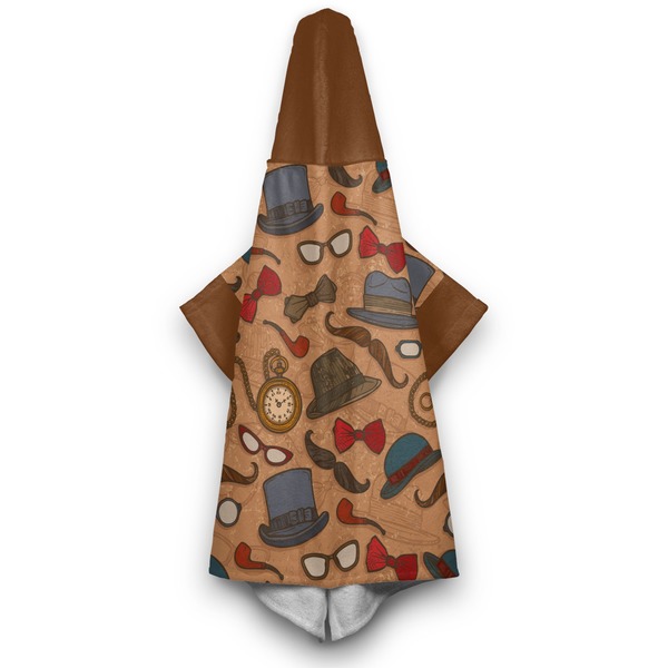 Vintage Hipster Hooded Towel - Hanging