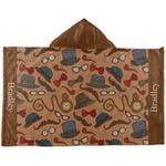 Vintage Hipster Kids Hooded Towel (Personalized)