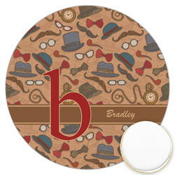 Vintage Hipster Printed Cookie Topper - 3.25" (Personalized)