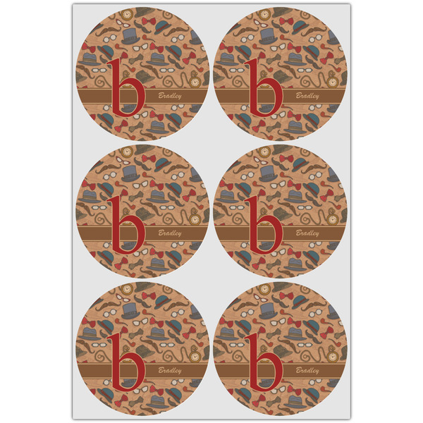 Vintage Hipster Icing Circle - Large - Set of 6