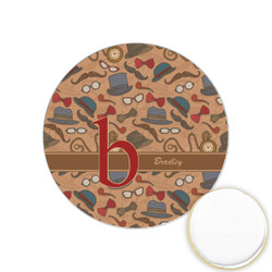Vintage Hipster Printed Cookie Topper - 1.25" (Personalized)