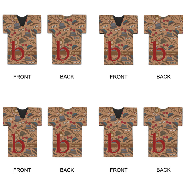 Vintage Hipster Jersey Bottle Cooler - Set of 4 - APPROVAL