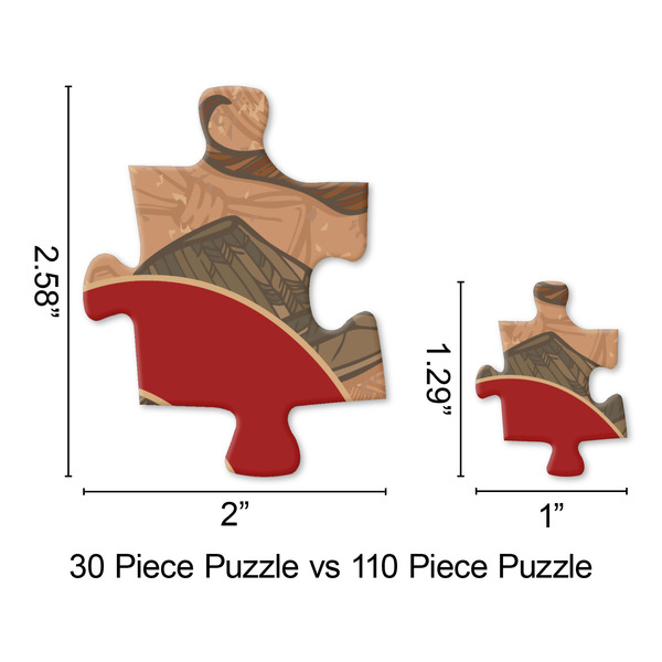 Vintage Hipster Jigsaw Puzzle - Piece Comparison