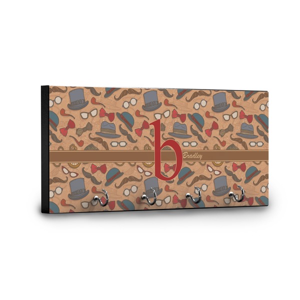 Vintage Hipster Key Hanger - Front View with Hooks