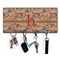 Vintage Hipster Key Hanger w/ 4 Hooks & Keys