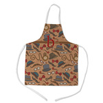 Vintage Hipster Kid's Apron w/ Name and Initial