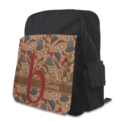 Vintage Hipster Preschool Backpack (Personalized)