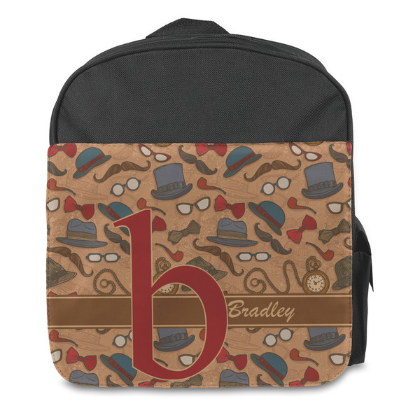 Vintage Hipster Kids Backpack - Front