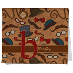 Vintage Hipster Kitchen Towel - Poly Cotton w/ Name and Initial