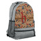 Vintage Hipster Large Backpack - Gray - Angled View