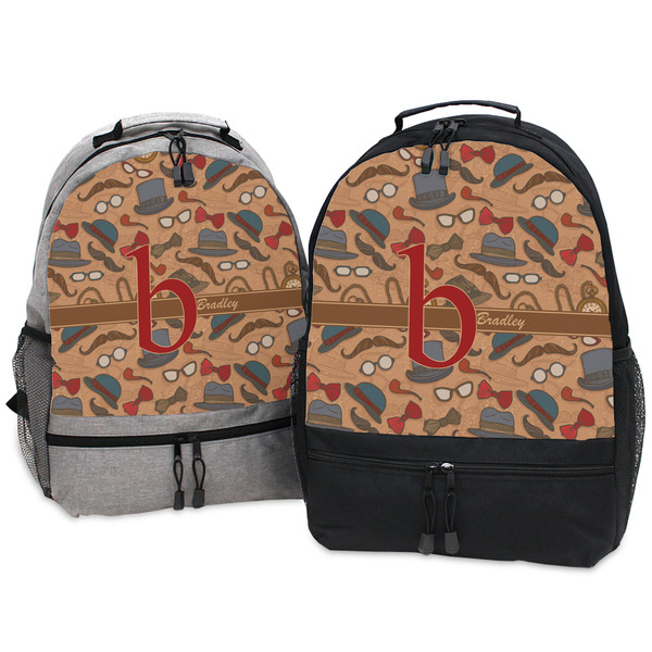 Vintage Hipster Large Backpacks - Both