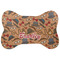 Vintage Hipster Bone Shaped Dog Food Mat (Personalized)