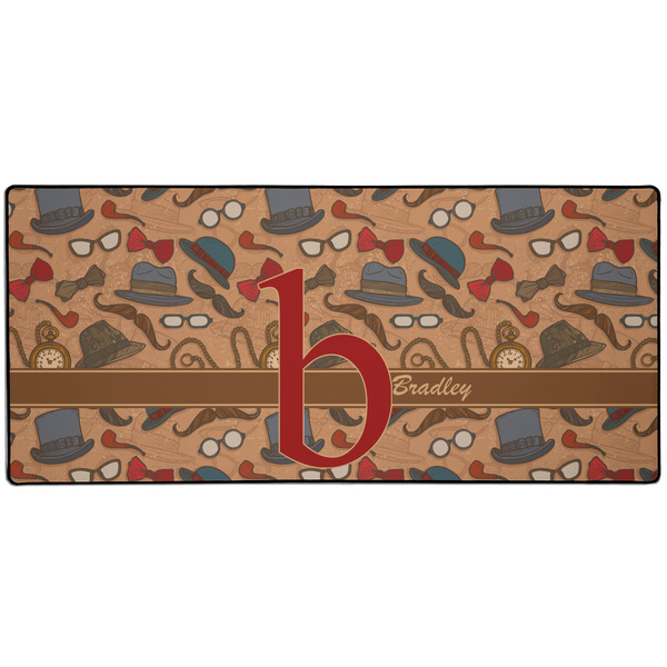 Custom Vintage Hipster 3XL Gaming Mouse Pad - 35" x 16" (Personalized)