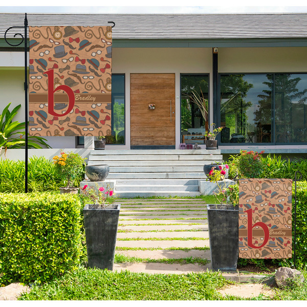 Vintage Hipster Large Garden Flag - LIFESTYLE