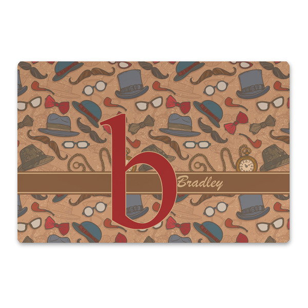 Custom Vintage Hipster Large Rectangle Car Magnet (Personalized)