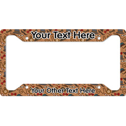 Vintage Hipster License Plate Frame (Personalized)