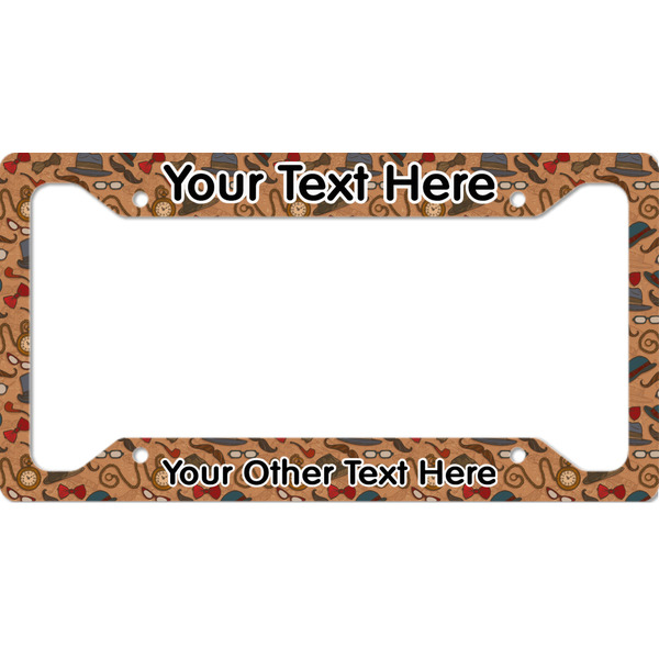 Custom Vintage Hipster License Plate Frame - Style A (Personalized)