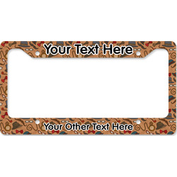 Vintage Hipster License Plate Frame - Style B (Personalized)