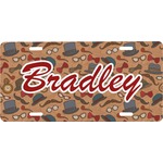 Vintage Hipster Front License Plate (Personalized)