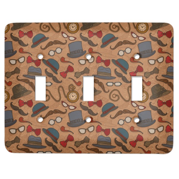Custom Vintage Hipster Light Switch Cover (3 Toggle Plate)