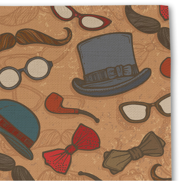 Vintage Hipster Linen Placemat - DETAIL