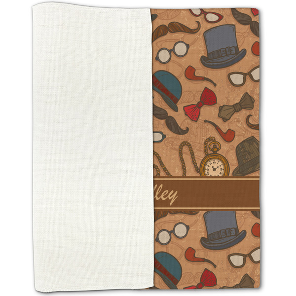 Vintage Hipster Linen Placemat - Folded Half