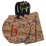 Vintage Hipster Plastic Luggage Tag (Personalized)