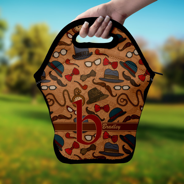 Vintage Hipster Lunch Bag - Hand