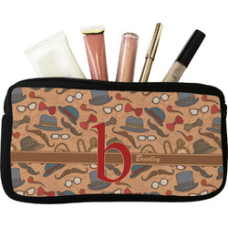Vintage Hipster Makeup / Cosmetic Bag (Personalized)
