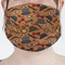 Vintage Hipster Mask - Pleated (new) Front View on Girl