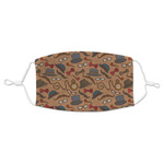 Vintage Hipster Adult Cloth Face Mask - Standard