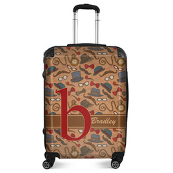 Vintage Hipster Suitcase - 24" Medium - Checked (Personalized)